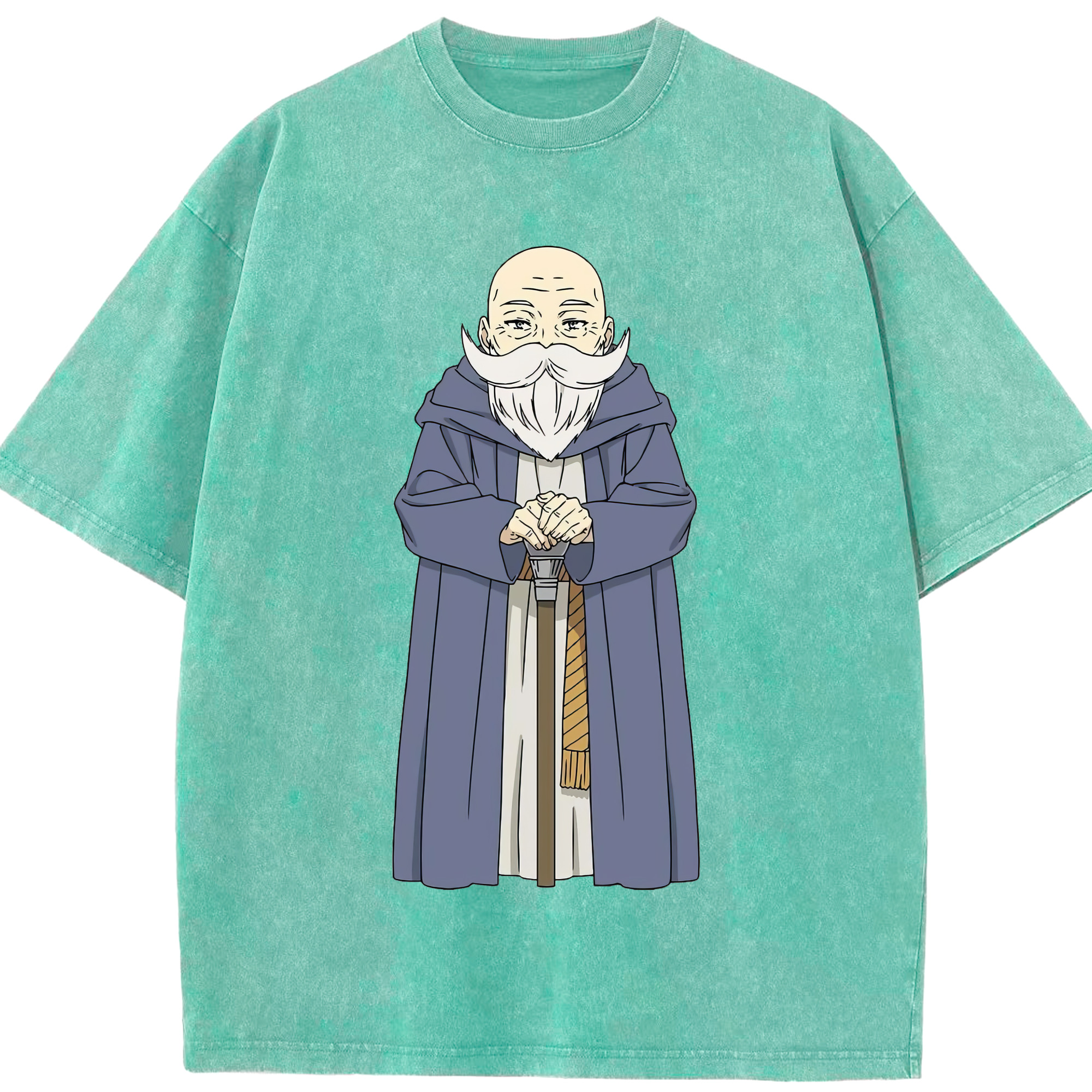 （画像用） 葬送のフリーレン Frieren 綿100% ヴィンテージ風 半袖Tシャツ（フロントプリント）